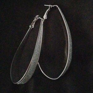 Silver tone earrings